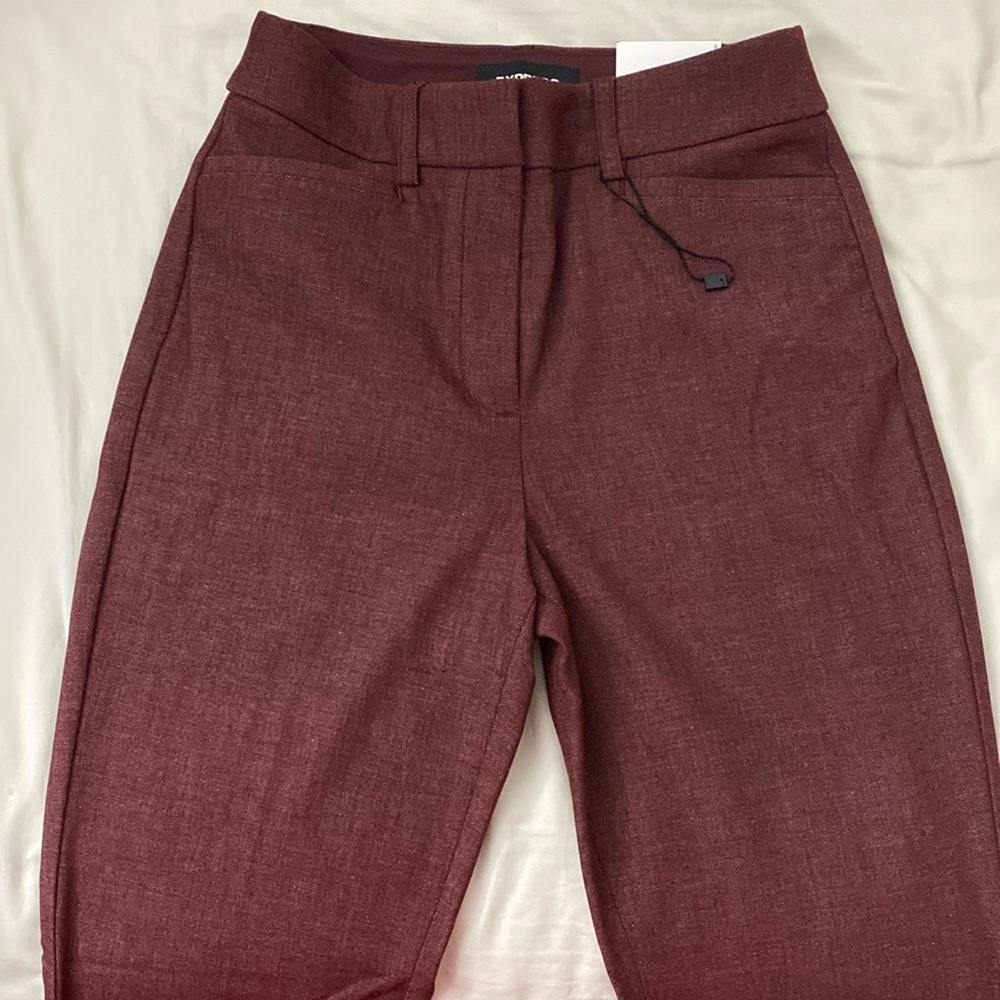 Express Columnist Barely Boot High Rise Stretch Pants